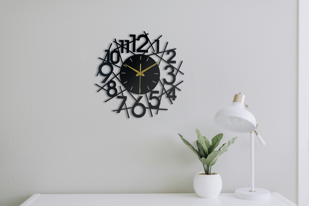SUPPORTING LINES METAL WALL CLOCK - Image 7