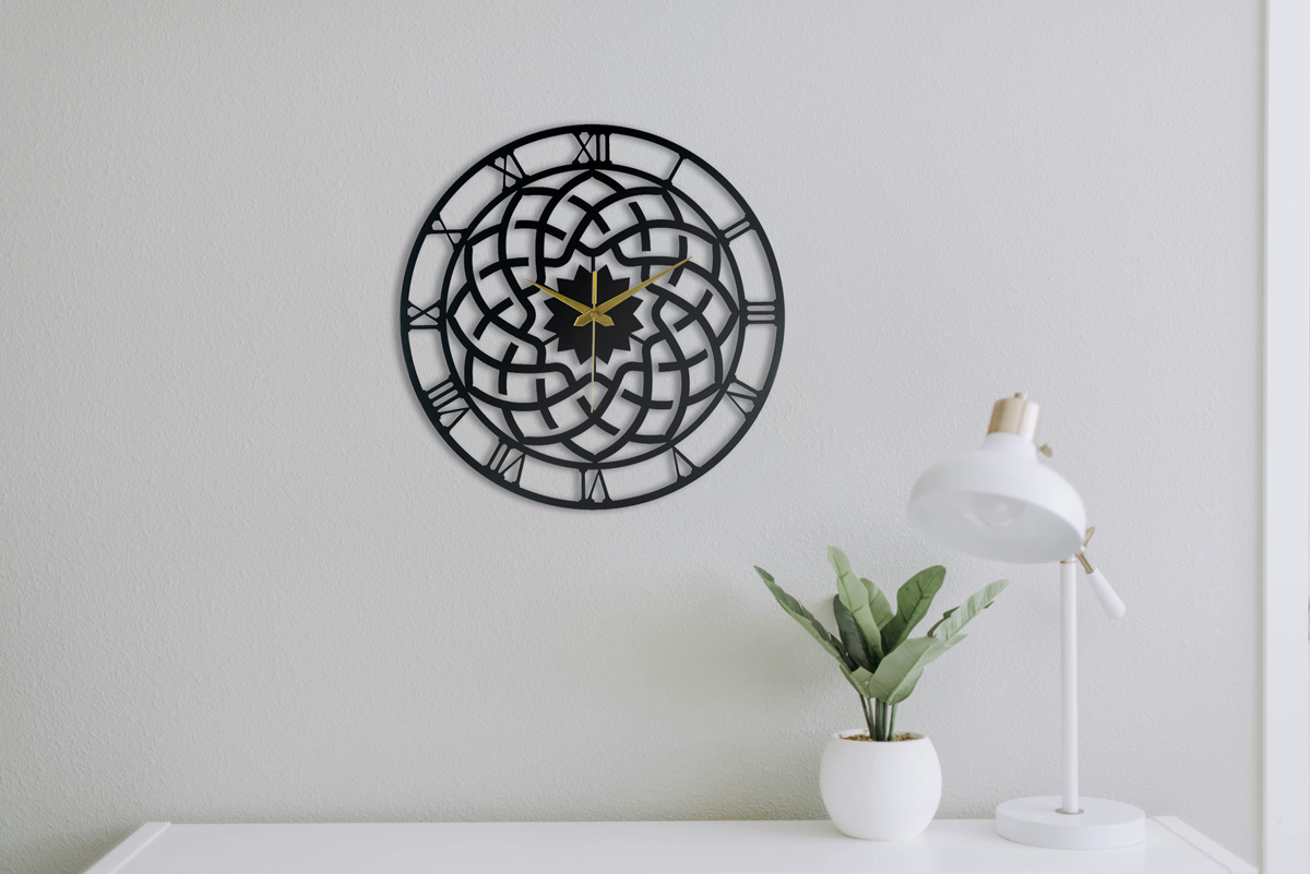CRYSANTHEMUM METAL WALL CLOCK - Image 7