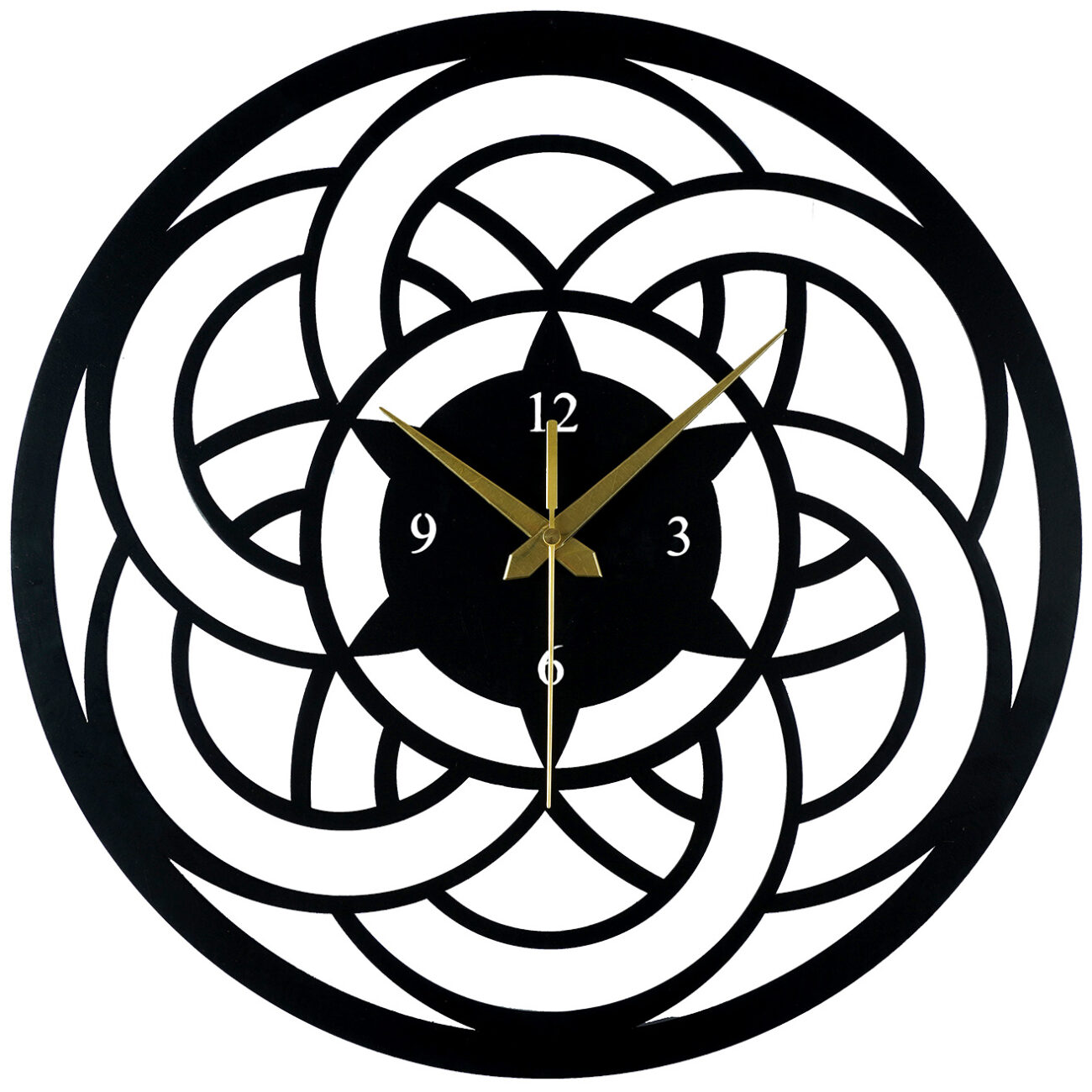 7 CIRCLES METAL WALL CLOCK - Image 6