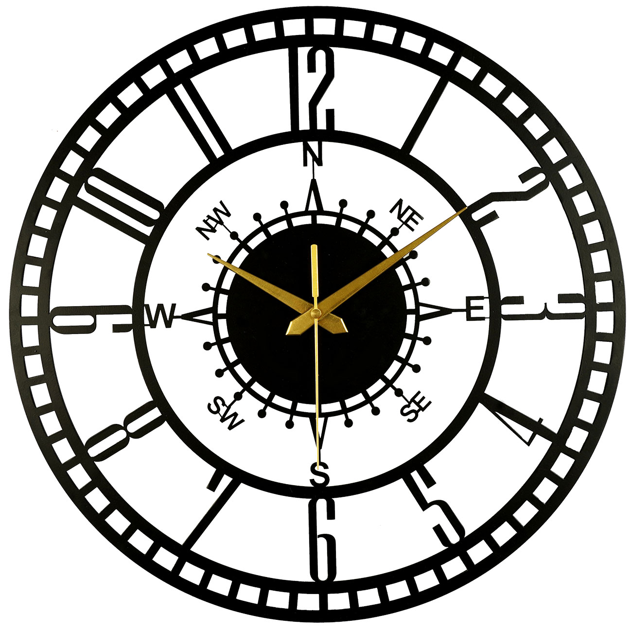 DIRECTIONAL METAL WALL CLOCK - Image 6