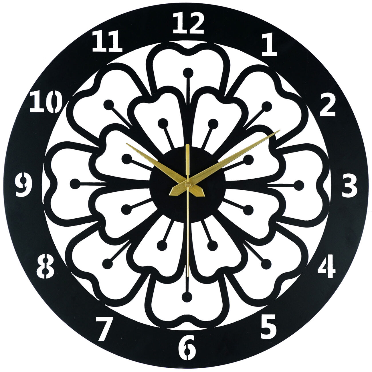 FLORAL METAL WALL CLOCK - Image 6