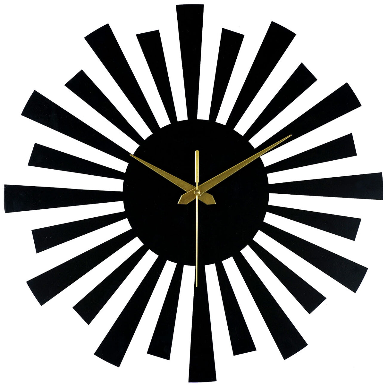 SHINING SUN METAL WALL CLOCK - Image 3
