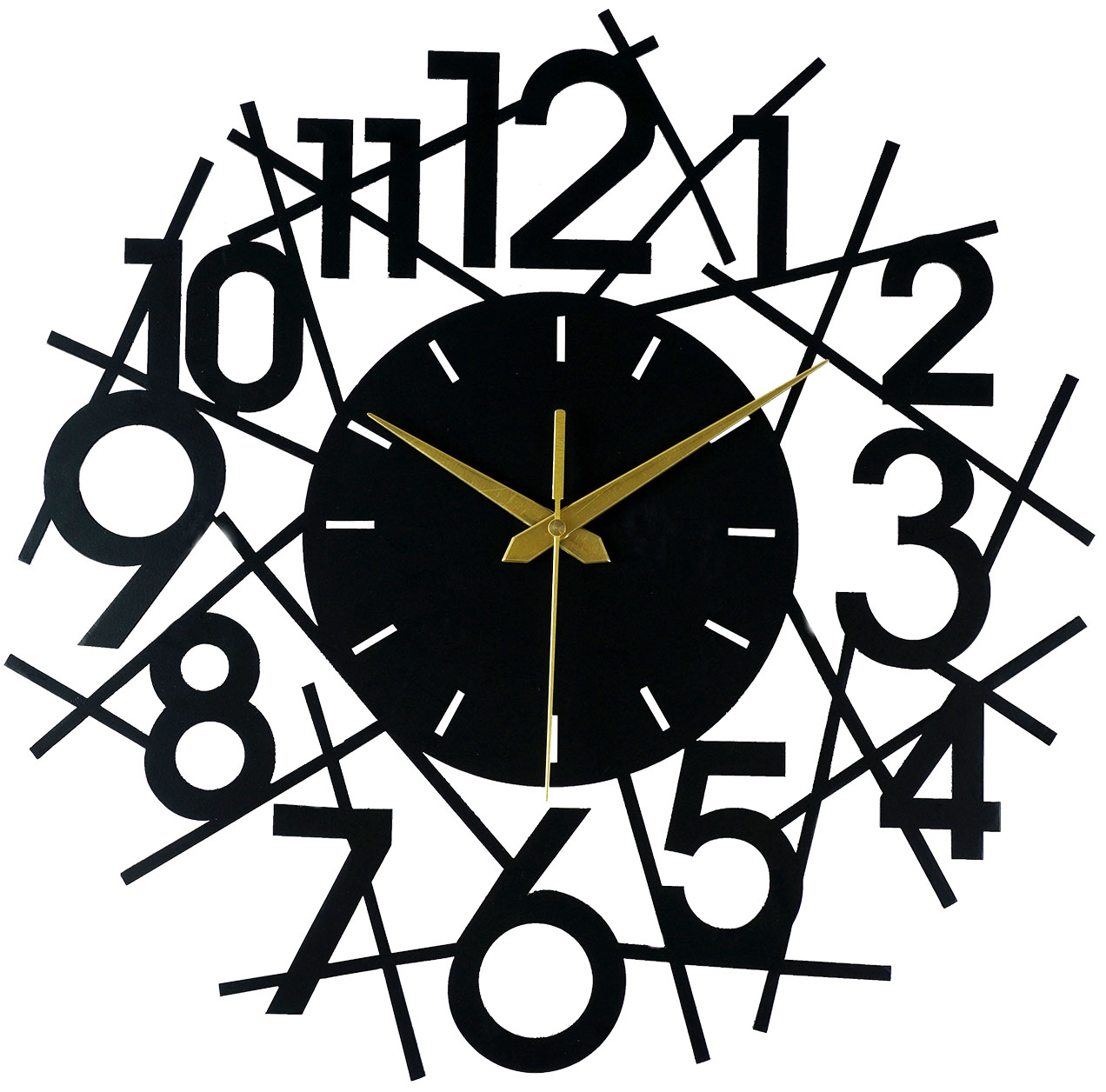 SUPPORTING LINES METAL WALL CLOCK - Image 6