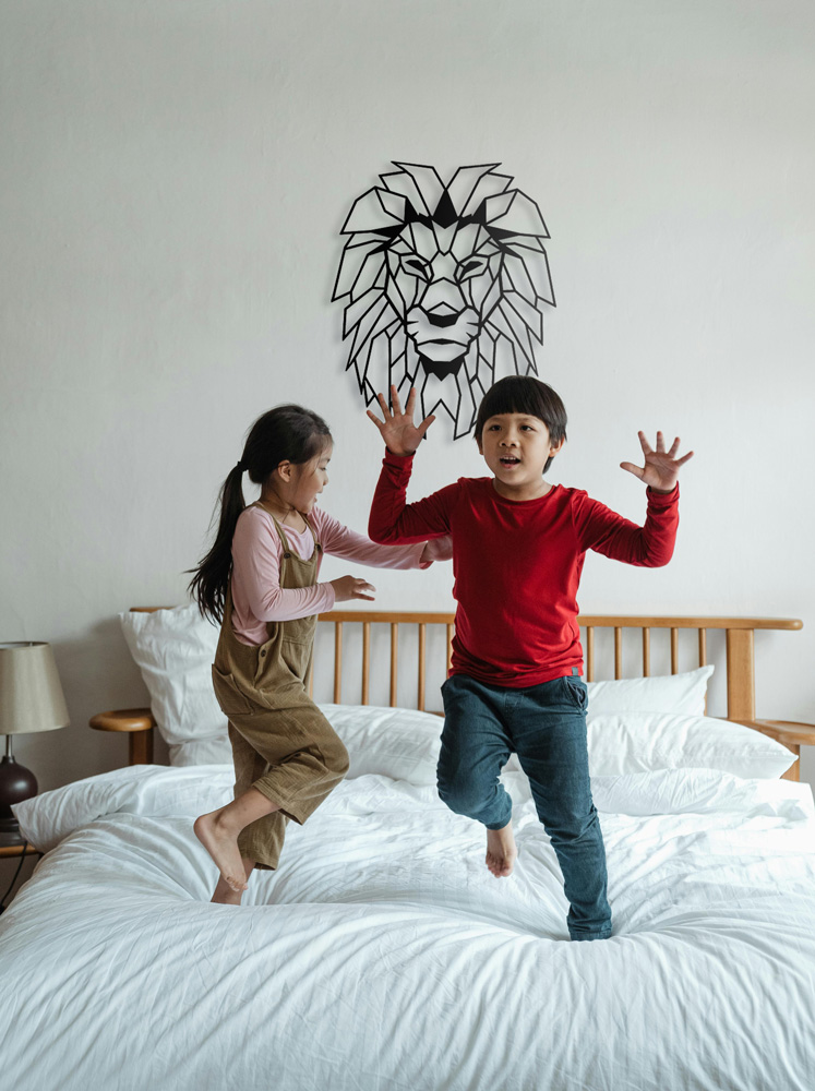 LION HEAD MOSAIC METAL WALL ART - Image 4