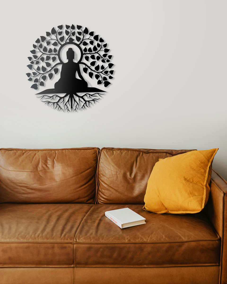 FLOWERING BUDDHA METAL WALL ART - Image 5