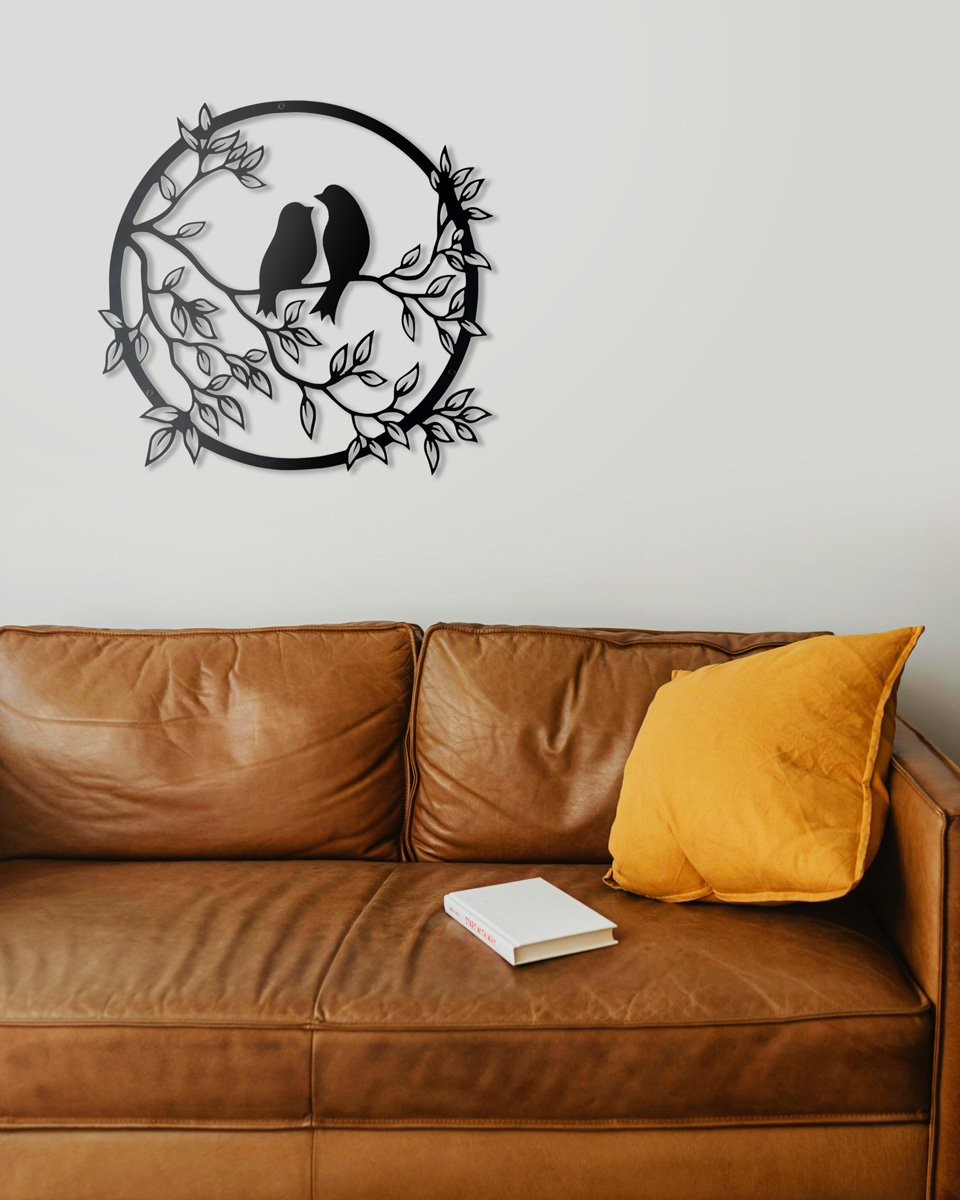 LOVE BIRDS METAL WALL ART - Image 5