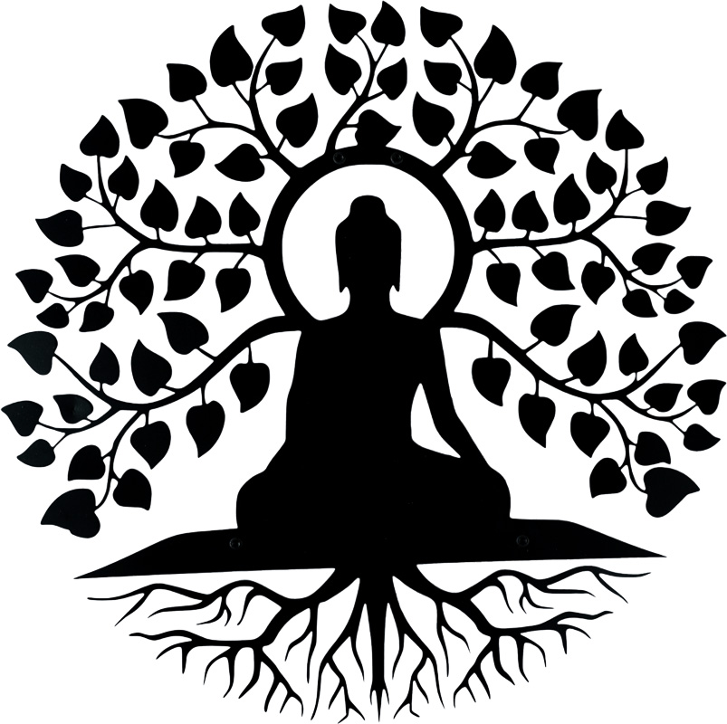 FLOWERING BUDDHA METAL WALL ART - Image 7